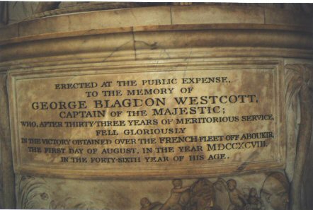 Plaque on Monument