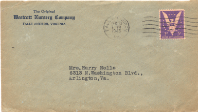 Westcott Nursery Envelope