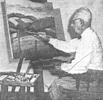 Mr. Westcott painting
